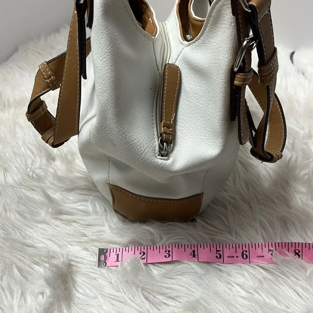 ROSETTTI WHITE & BROWN HOBO BAG